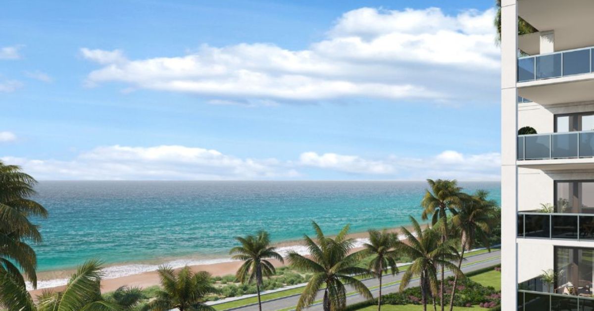 Satellite Beach view of the ocean