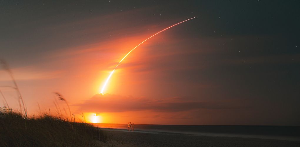 rocket launch near Lumena luxury condominium
